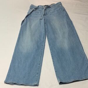 Banana Republic High Rise Wide Leg Jeans Light Wash Size 30 Regular